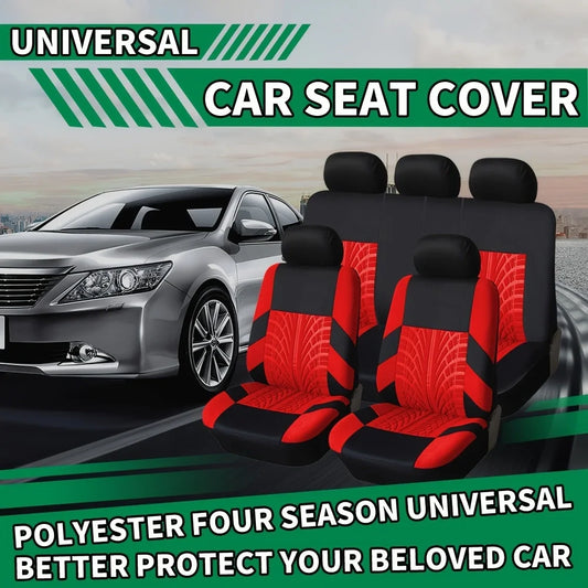 Car Seat Covers Set Polyester Fabric Universal Fits Most Cars Covers Car Seat Protector For Nissan Teana For Renault Kadjar F3