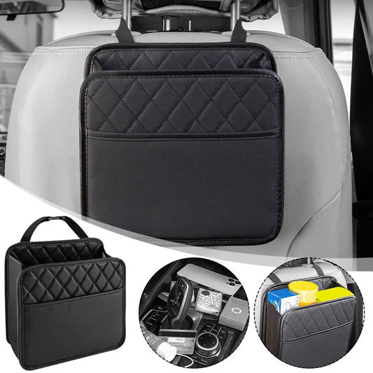 PU Leather Car Seat Organizer Storage Bag for All Vehicle Models Keep Your Ride Neat & Protected with Essential Auto Accessories