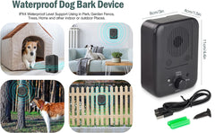Barkpup Anti Barking Deterrent Device Dog Behavior Training Rechargeable Tool 10m Control Range LED Indicate Indoor/Outdoor Use