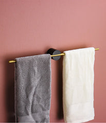 Movable Towel Bar Towel Hanger Bath Towel Holder Wall Towel Bar Space Aluminum Bathroom Shelf Kitchen Storage Rack 40/50cm