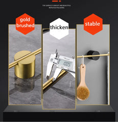 Movable Towel Bar Towel Hanger Bath Towel Holder Wall Towel Bar Space Aluminum Bathroom Shelf Kitchen Storage Rack 40/50cm