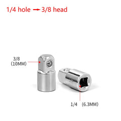 1/4" 3/8" 1/2" Ratchet Wrench Adapter Chrome Vanadium Sleeve  Drive Socket Converter Wrench Transform Joint
