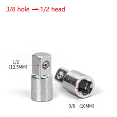 1/4" 3/8" 1/2" Ratchet Wrench Adapter Chrome Vanadium Sleeve  Drive Socket Converter Wrench Transform Joint