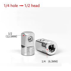 1/4" 3/8" 1/2" Ratchet Wrench Adapter Chrome Vanadium Sleeve  Drive Socket Converter Wrench Transform Joint