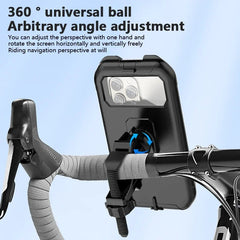 Waterproof Motorcycle Bicycle Phone Holder 360° Rotating Adjustable GPS Stand For iPhone Xiaomi Outdoor Riding Navigation Holder