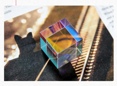 Science Cube Optical Prism Photography Hexahedral 1pcs15x15x15mm Home Decor Prism Glass Cube Topografia