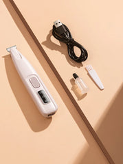 New Dog Paw Trimmer with LED Light Fully Waterproof Pet Hair Trimmer with LED Display Dog Clippers for Grooming 18mm Widen Blade
