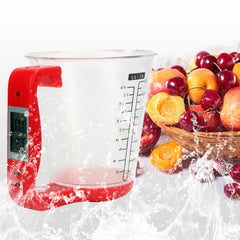 Kitchen Scales with LCD Display Digital Beaker Electronic Tool Hostweigh Measuring Cup Temperature Measurement Cups