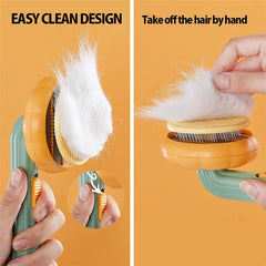 Pet Hair Shedding Self Comb Quick Removal Pet Hair Comb For Cats Dogs Self Cleaning Slicker Brush Cat Hair Cleaning Grooming