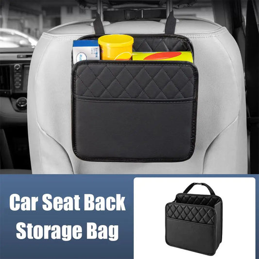 PU Leather Car Seat Organizer Storage Bag for All Vehicle Models Keep Your Ride Neat & Protected with Essential Auto Accessories
