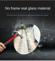 Car Blind Spot Rear View Mirror Wide Angle 360 Degree Adjustable Small Round Mirror Car Reverse Auxiliary Rearview Convex Mirror