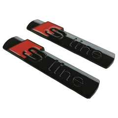 2-20Pcs Glossy Black Sport Emblem Side Fender Logo Decal Trunk Fender 3D Badge for Audi S-Line Q5 Q7 A3 A4