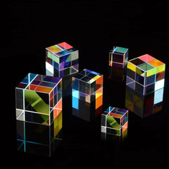 Science Cube Optical Prism Photography Hexahedral 1pcs15x15x15mm Home Decor Prism Glass Cube Topografia