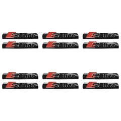 2-20Pcs Glossy Black Sport Emblem Side Fender Logo Decal Trunk Fender 3D Badge for Audi S-Line Q5 Q7 A3 A4