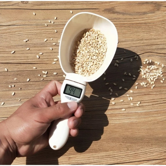 Food Measuring Scoop Electronic Dog Cat Food Measuring Cup Digital Spoon Scale Kitchen Food Scale with LED Display