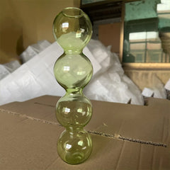 Romantic Glass Vase Modern Creative Hydroponic Flower Pot Funny Simple Spherical Flower Vase Dining Room
