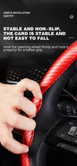 Car Steering Wheel Covers Booster Micro Fiber Leather Auto Interior Decorative Accessories Universal Carbon Fiber Looking