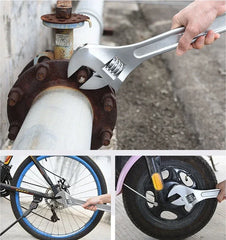 6/8/10/12/15 Inch Adjustable Wrench Large Openin Multifunction Spanner Universal Pipe Repair Tools Workshop Hand Repair Tools