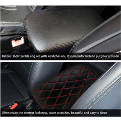 Universal Car Leather Armrest Mat Auto Armrests Storage Box Mats Dust-proof Cushion Cover Armrest Protector Waterproof Interior