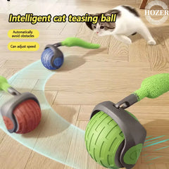 New Interactive Cat Toys Ball Auto Electric Rolling Ball Toys for Cat Kitty Pet Smart Automatic Teaser USB Rechargeable Cat Toy