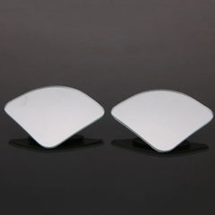 2Pcs Car Blind Spot Mirror Frameless Auxiliary Rearview Mirror Auto Motorcycle Universal Wide Angle Adjustable Small Mirrors
