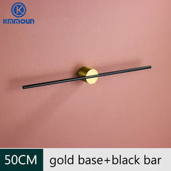 Movable Towel Bar Towel Hanger Bath Towel Holder Wall Towel Bar Space Aluminum Bathroom Shelf Kitchen Storage Rack 40/50cm