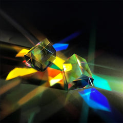 Science Cube Optical Prism Photography Hexahedral 1pcs15x15x15mm Home Decor Prism Glass Cube Topografia