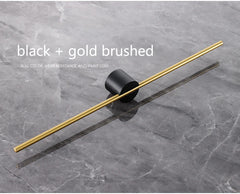 Movable Towel Bar Towel Hanger Bath Towel Holder Wall Towel Bar Space Aluminum Bathroom Shelf Kitchen Storage Rack 40/50cm