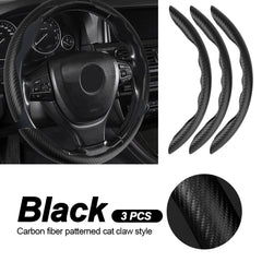 Car Steering Wheel Covers Booster Micro Fiber Leather Auto Interior Decorative Accessories Universal Carbon Fiber Looking