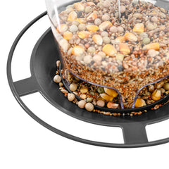 Wild Bird Feeder Hanging with Roof for Garden Yard Outside Decoration Outdoor Feeding Tool Squirrel proof Seed Nut Container