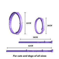 Pet Calming Collar For Cats Dogs Adjustable Anxiety Pheromone Reducing Pet Collar Lasting Natural Calm Relax Soothing Collars