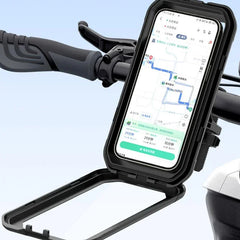 Waterproof Motorcycle Bicycle Phone Holder 360° Rotating Adjustable GPS Stand For iPhone Xiaomi Outdoor Riding Navigation Holder