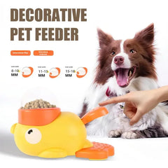 Dog Puzzle Feeder Pet Automatic Feeding Machine Yellow Duck Interactive Food Snack Feeder for Dog Training Mental Enrichment
