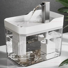 1.5L Cat Water Fountain Auto Filter USB Pet Drinker Compact Water Dispenser Live Circulation System for Cats and Small Pets