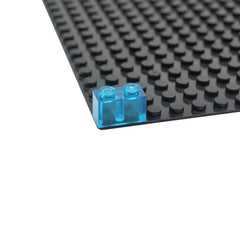 100Pcs MOC Transparent 1x2 Dots Colorful Thick Building Blocks Accessories Parts Classic Clear Bricks Toys Compatible With 3004