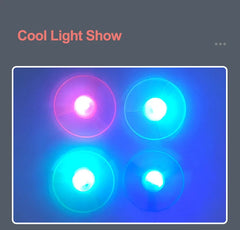 Children Saucer Launcher Pistol Outdoor Spinning Top Dinosaur Gun Toys Flying Disc Bamboo Dragonfly Ejection Luminous Gyroscope