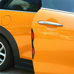 2Pcs Red Universal Car Van Door Guard Protectors Edge Strip Reflectors Scratch Protect Edge Car Door Anti-collision Strip