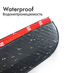 1set Car Carbon Fiber Rain Eyebrow Rearview Mirror Visor Shade Rain Cover Rear View Mirror Rainy Shield Guard Auto Accessories