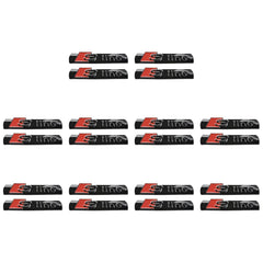 2-20Pcs Glossy Black Sport Emblem Side Fender Logo Decal Trunk Fender 3D Badge for Audi S-Line Q5 Q7 A3 A4