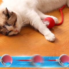 Cat Interactive Ball Toy Automatic Rolling Ball Faux Tail Smart Pet Electric Toy Cat Training Imitate Mouse Toy Pet Supplies