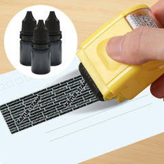 30ml Black Ink Refills Information Eliminators Privacy Theft Protect ID Security Stamp Messy Code Confidential Seal Supplies