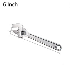 6/8/10/12/15 Inch Adjustable Wrench Large Openin Multifunction Spanner Universal Pipe Repair Tools Workshop Hand Repair Tools