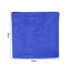 1pcs Car 30X30CM Blue Microfiber Car Cleaning Towels Kitchen Wash Auto  Home Cleaning Wash Clean Cloth Superfine Fiber