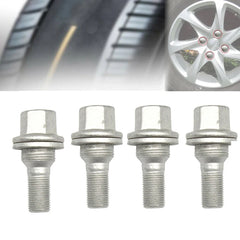 4Pcs Wheel Nuts Bolts Fit For Citroen Peugeot 206 207 208 308 407 3008 17mm HEX Wheel Lug Bolts