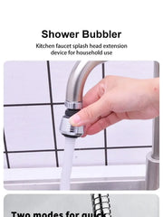 360 Degree Faucet Anti Splash Head Kitchen Water Saver Universal Rotating Bubbler Filter Nozzle Booster Nozzle Kitchen Tools