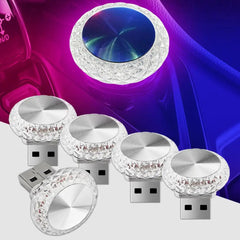 Portable Car USB Ambient Light Mini LED Decorative Atmosphere Lamps For Auto Interior Environment Light Computer Light Plug Play