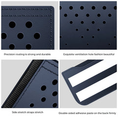 Car Leather Storage Bag Multifunctional Storage Box Car Side Pocket Organizer Leather Adhesive Auto Pocket Pouch