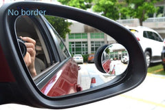 Car Blind Spot Rear View Mirror Wide Angle 360 Degree Adjustable Small Round Mirror Car Reverse Auxiliary Rearview Convex Mirror