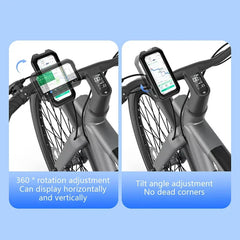 Waterproof Motorcycle Bicycle Phone Holder 360° Rotating Adjustable GPS Stand For iPhone Xiaomi Outdoor Riding Navigation Holder