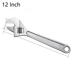 6/8/10/12/15 Inch Adjustable Wrench Large Openin Multifunction Spanner Universal Pipe Repair Tools Workshop Hand Repair Tools